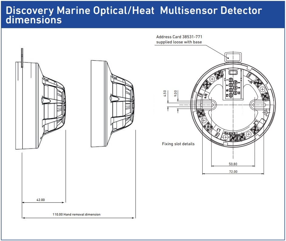 Apollo Discovery Marine Adreslenebilir Multisensör Dedektör (Optical/Heat) [SIL2]